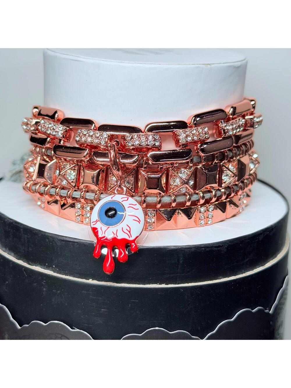 Bomb Party Halloween Stack "If Looks Could Kill Softly" Eye/Eyeball Rose Gold